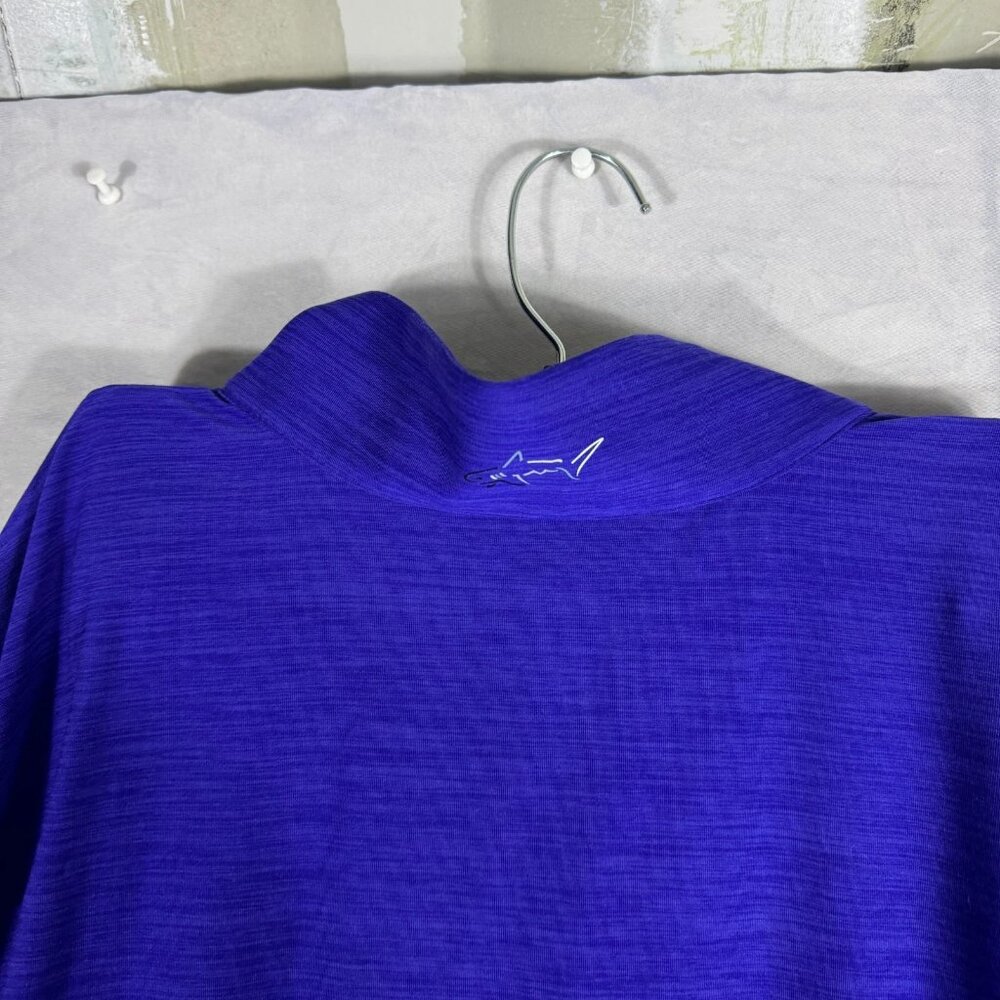 Greg Norman Men's Play Dry Activewear T-Shirt Blue Long Sleeve 1/4 Zip Large - Picture 8 of 10